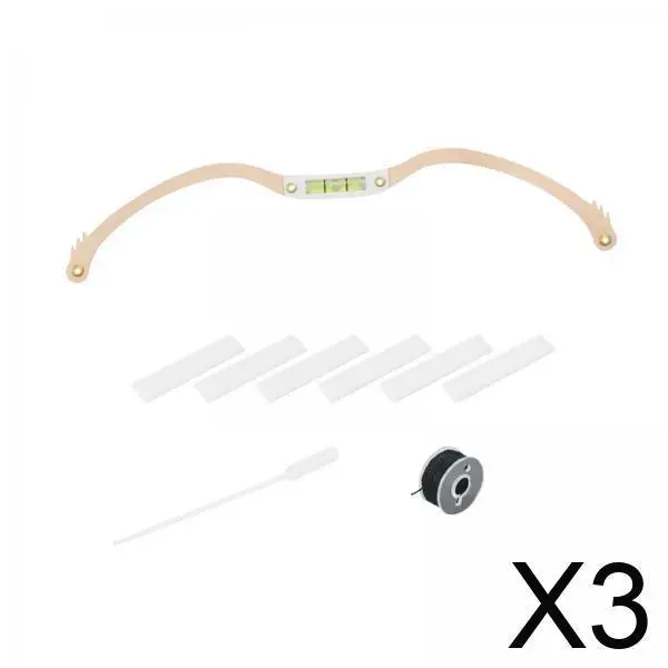 

Ручка-линейка для бровей с золотым бантом и шнурком для точного нанесения геля для бровей