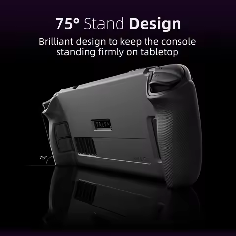 Skull &amp; Co. GripCase SD Protective Case Cover Shell StandGrip for Steam Deck Anti-drop Soft TPU Protective Case for Steam OLED