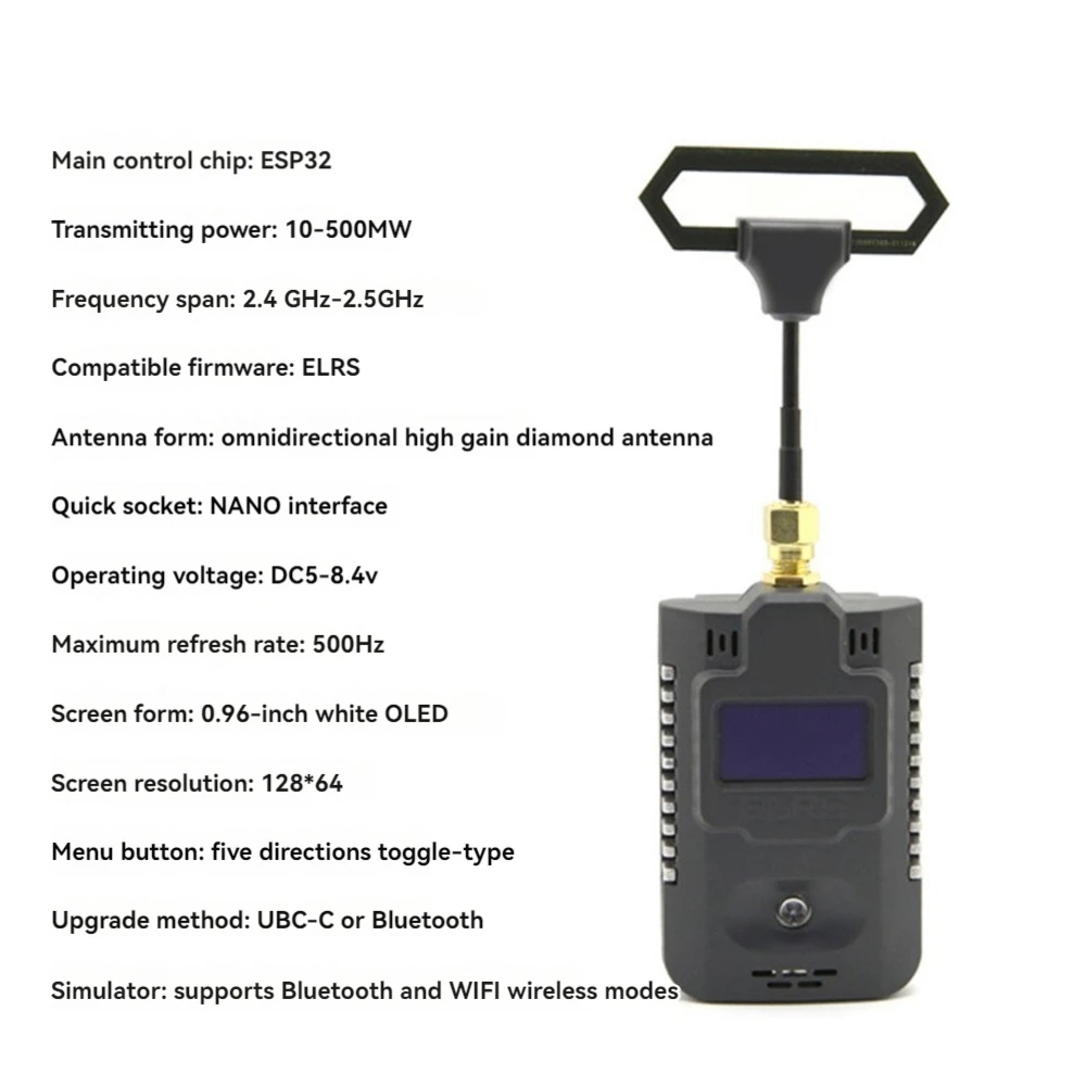 أنيق-For JUMPER T-Pro AION ELRS 2.4Ghz TX-NANO الارسال ESP32 500Mw ELRS 2.4 TX وحدة ل FPV سباق الطائرة بدون طيار #3