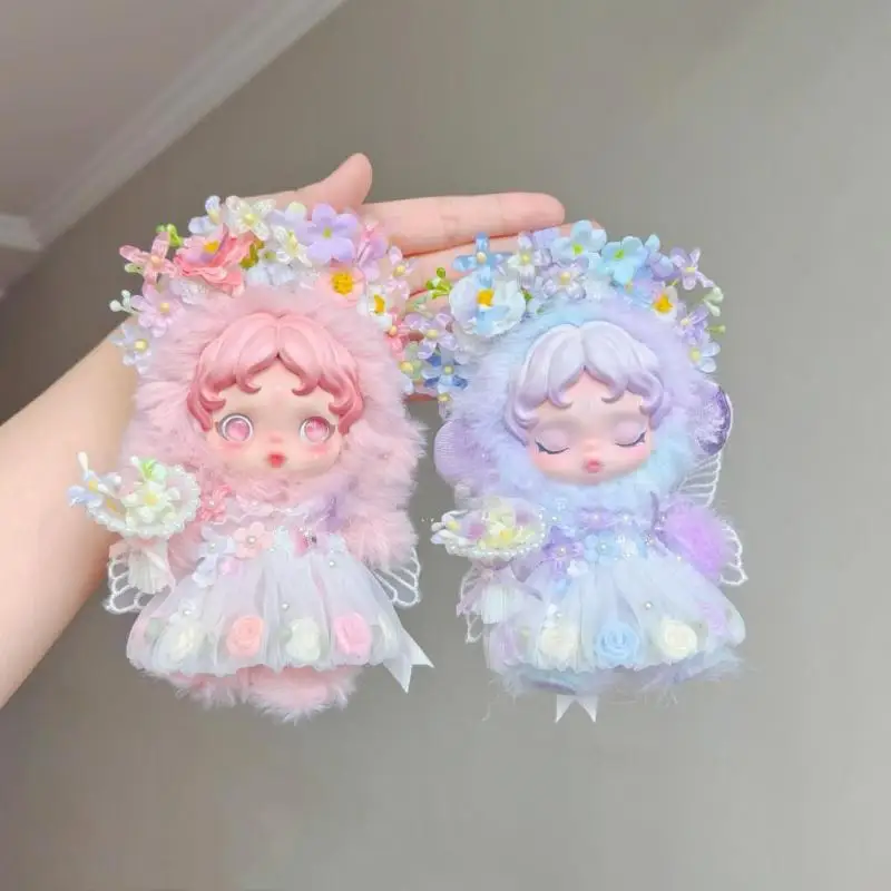 

Flower fairy skirt Set for SKULLPANDA Doll Clothes Handmade hairpin Clothing for Skull Panda Doll Accessories