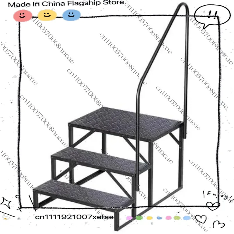RV Steps Ladder Stepping Bathtub Ladder Two, Three, Four Movable Stair Handrails