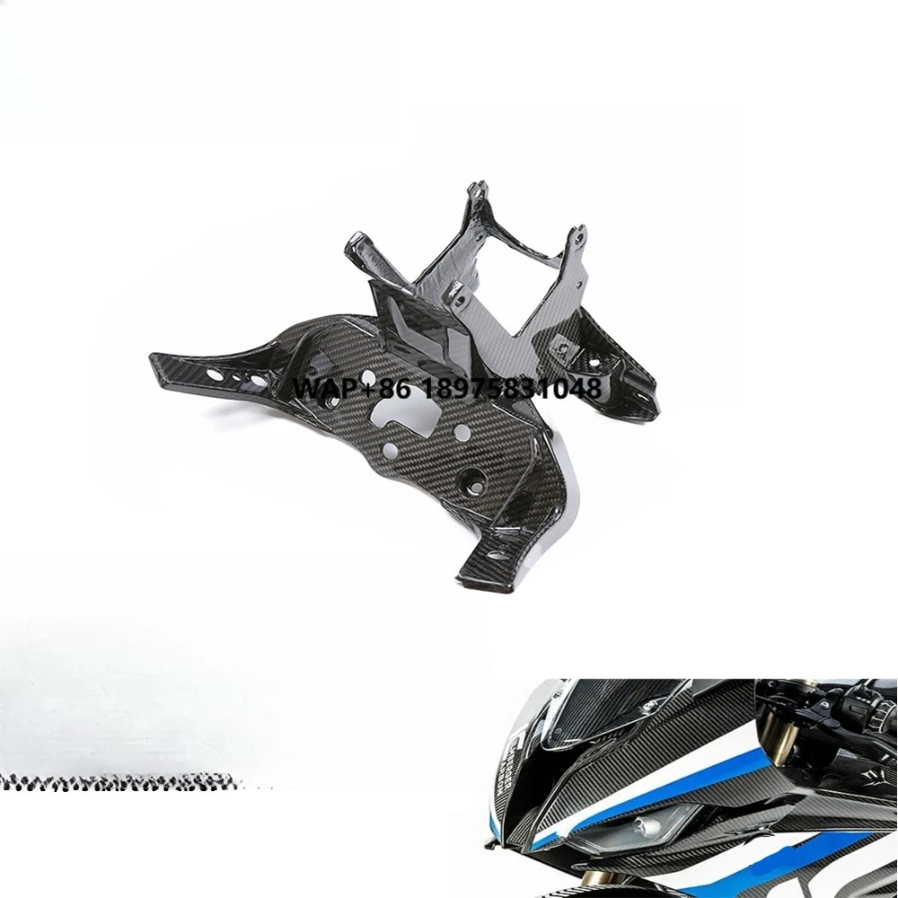 

AKOSO 100% 3K Full Dry Carbon Motorcycle Headlight Bracket Headlamp Upper Stay Fairing for S1000RR 2019-2022