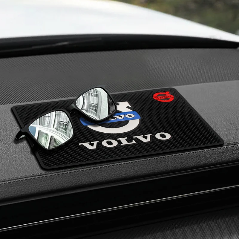 Car Dashboard Non Slip Mat Sticky Anti Slip PVC Pads Heat Resistant For Volvo XC60 XC90 S40 S60 S80 V40 V50 V60 V90 S40 S90 C40