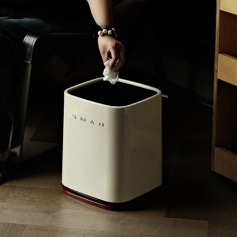 Solid color trash can home design sense living room kitchen bathroom bedroom office study toilet bathroom