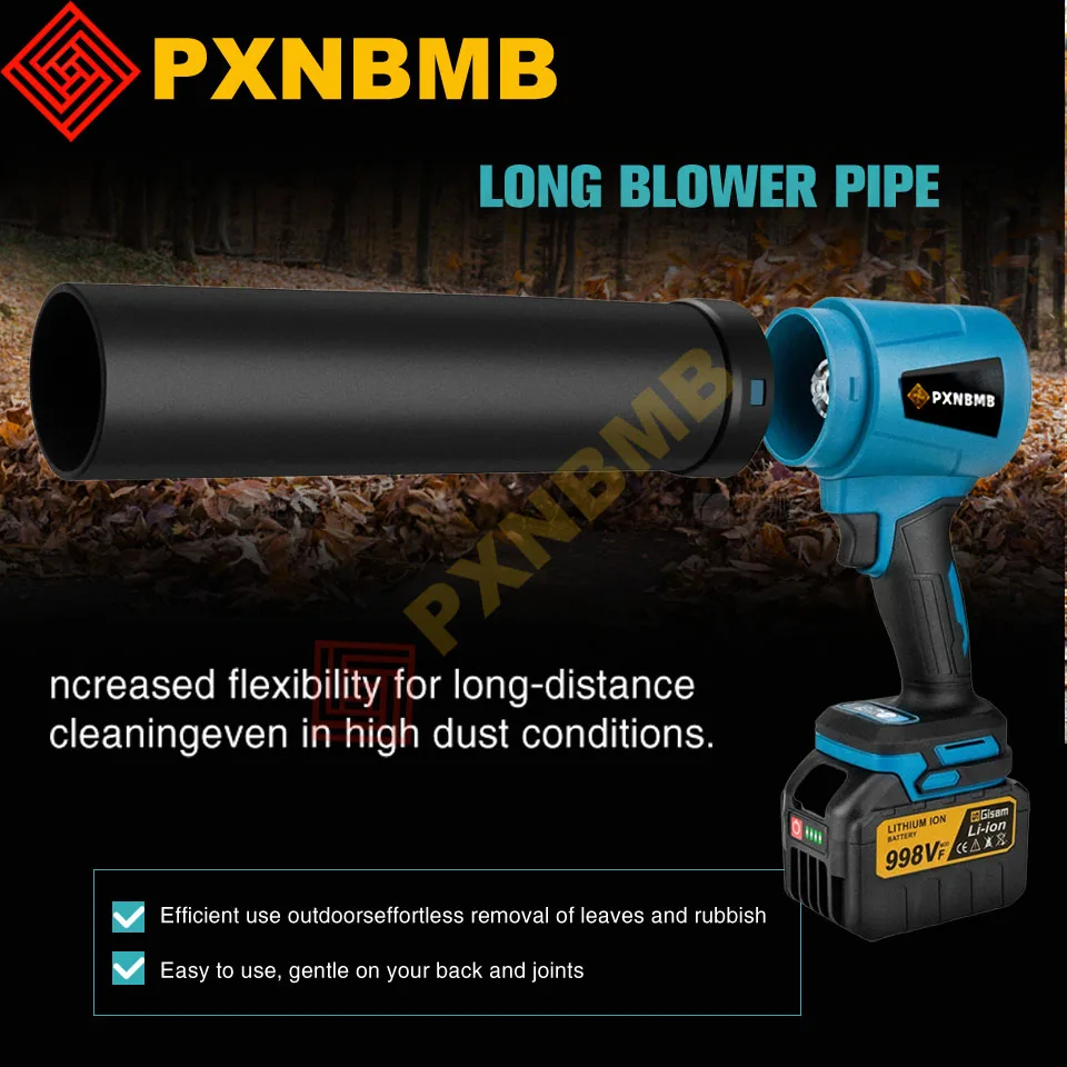 

300000RPM Brushless Electric Turbo Blowers Jet Fan 400M/S Handheld Leaf Blower Dust Blowing for Makita 18V Battery Pins 3000W