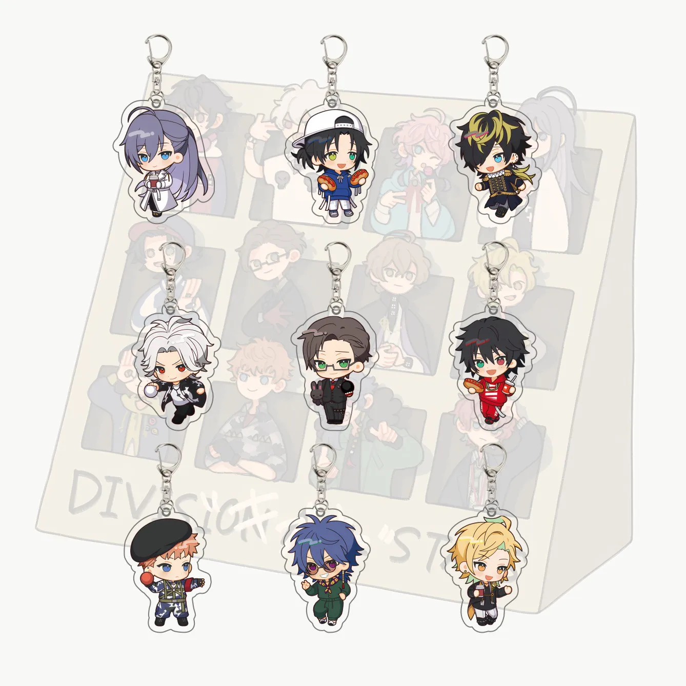 Anime Hypnosis Mic Division Rap Battle Acrylic Keychain 6CM Chibi Ramuda Amemura Samatoki Aohitsugi Backpack Pendant Birthday