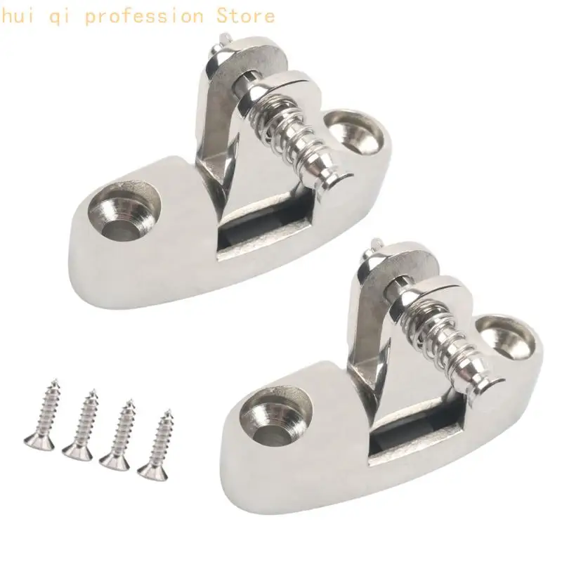 Scharnier für Bootsoberseite, Decksockel aus Edelstahl 316 mit Federstift für Bimini-Hardware-Reparaturarbeiten an Bord H8WE – Detail 10