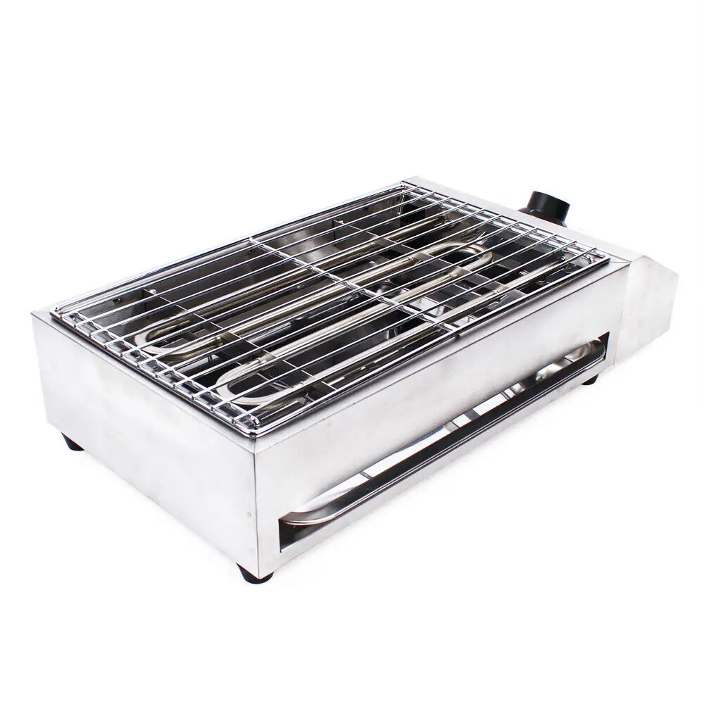 Commercial Smokeless Electric Grill, Indoor 1800W Electric Grill with Adjustable Temperature 50°F-300°F & Removable Griddle