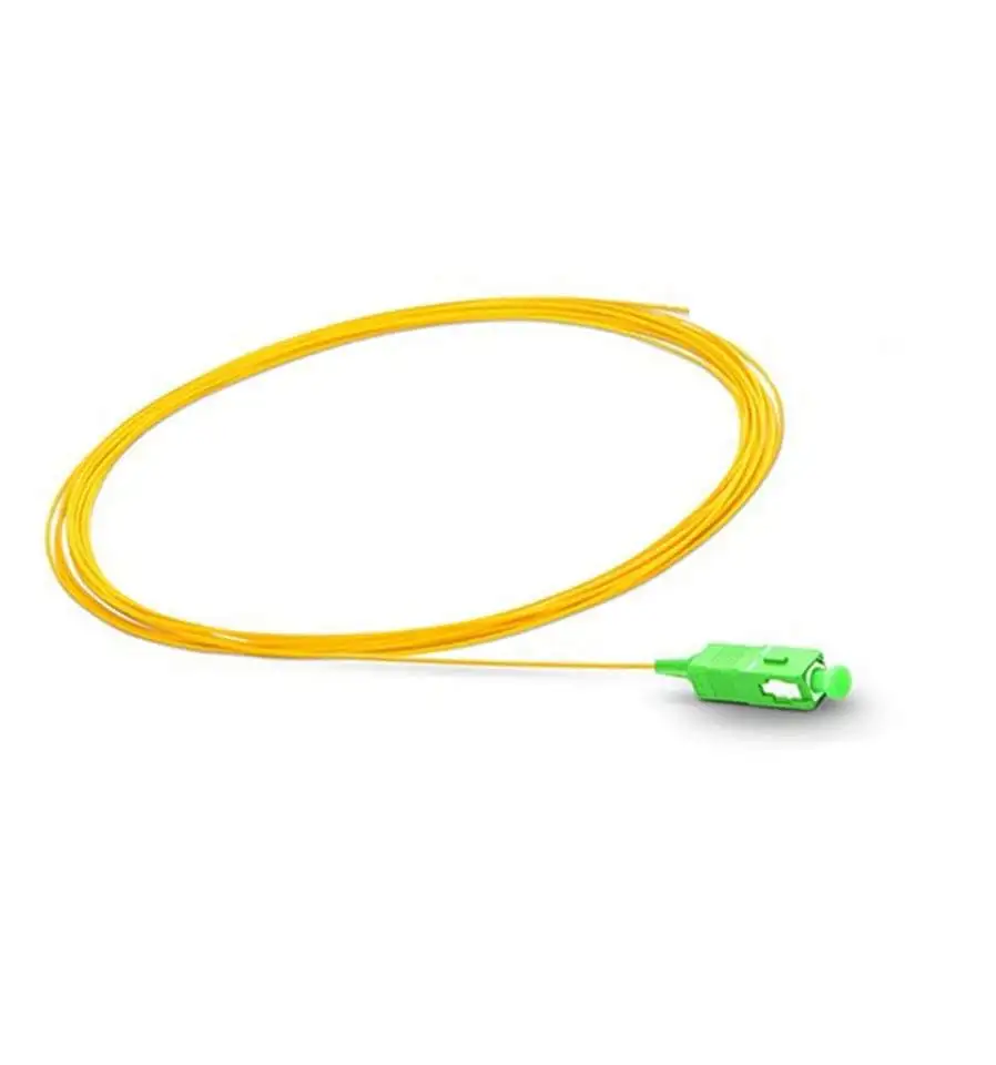 10PCS high quality SC APC Single Mode simplex Fiber Optic Patch Cord 0.9mm FTTH Fiber Optic Pigtail Free Shipping