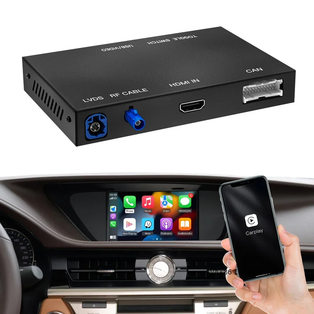 Autoabc Wireless Carplay for CT200h ES GS IS205 LC LS LX NX RX Wireless Android Auto Interface Car Player Youtube