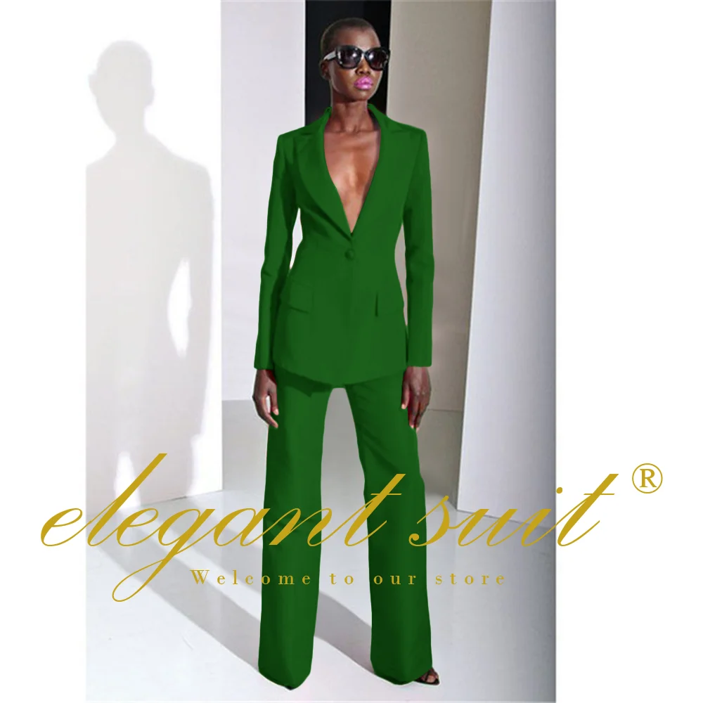 2-Piece Suit for Women, Straight Trousers and Formal Uniform, Casual Fashion, Custom