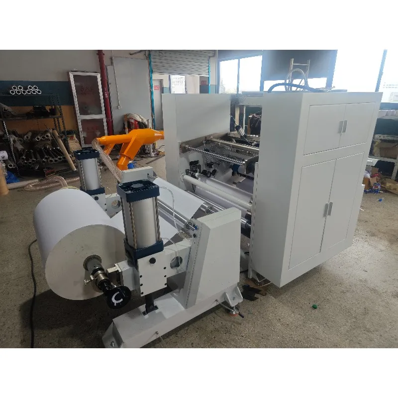 Customized Fully Automatic Thermal Paper Slitting Cutting Machine Atm Cash Register Paper Roll Rewinding Slitter Machine