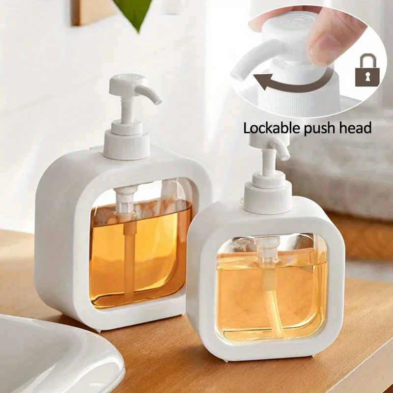 Transparent Sub-Bottling Bathroom Hand Sanitizer Bottle Plastic Press-Type Visual Lotion Sub-Filling Empty Bottle Travel