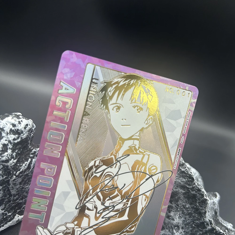 

Union Arena Proxy Anime Collection Card Ikari Shinji UA44BT Signature Card Gold Stamping Foil Card Completionist Gifts