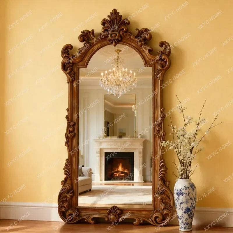 XXMid Century Vintage Style Full Body Mirrors Room Decoration Wall Decor Mirror Living Room Luxury Spiegel Woonkamer Furnit
