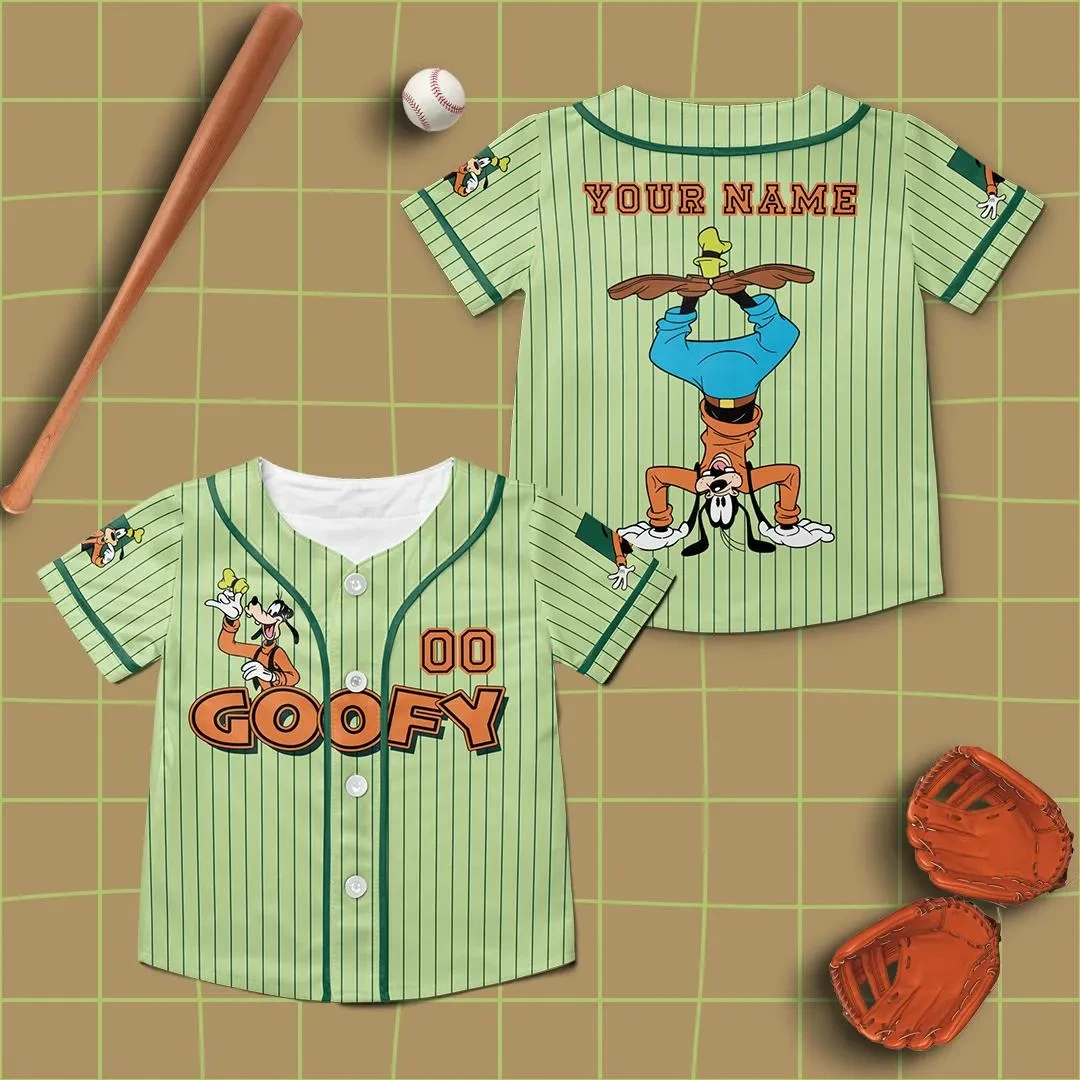 مخصص جوفي فيلم البيسبول جيرسي ماكس جوفي روكسان باورلاين اصطف جوفي وماكس جيرسي ديزني الكبار الاطفال عادية جيرسي