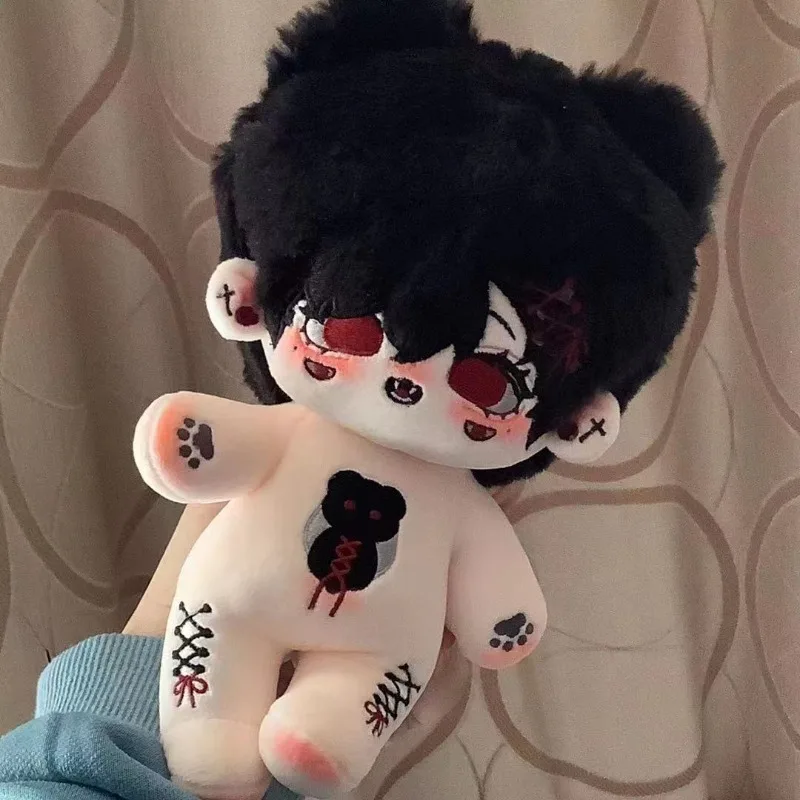20cm Anime Role No Attribute Luo Cha Kawaii Boy Cosplay Cotton Doll Body Dress Up Soft Plushies Cute Model Toy Figures Fans Gift