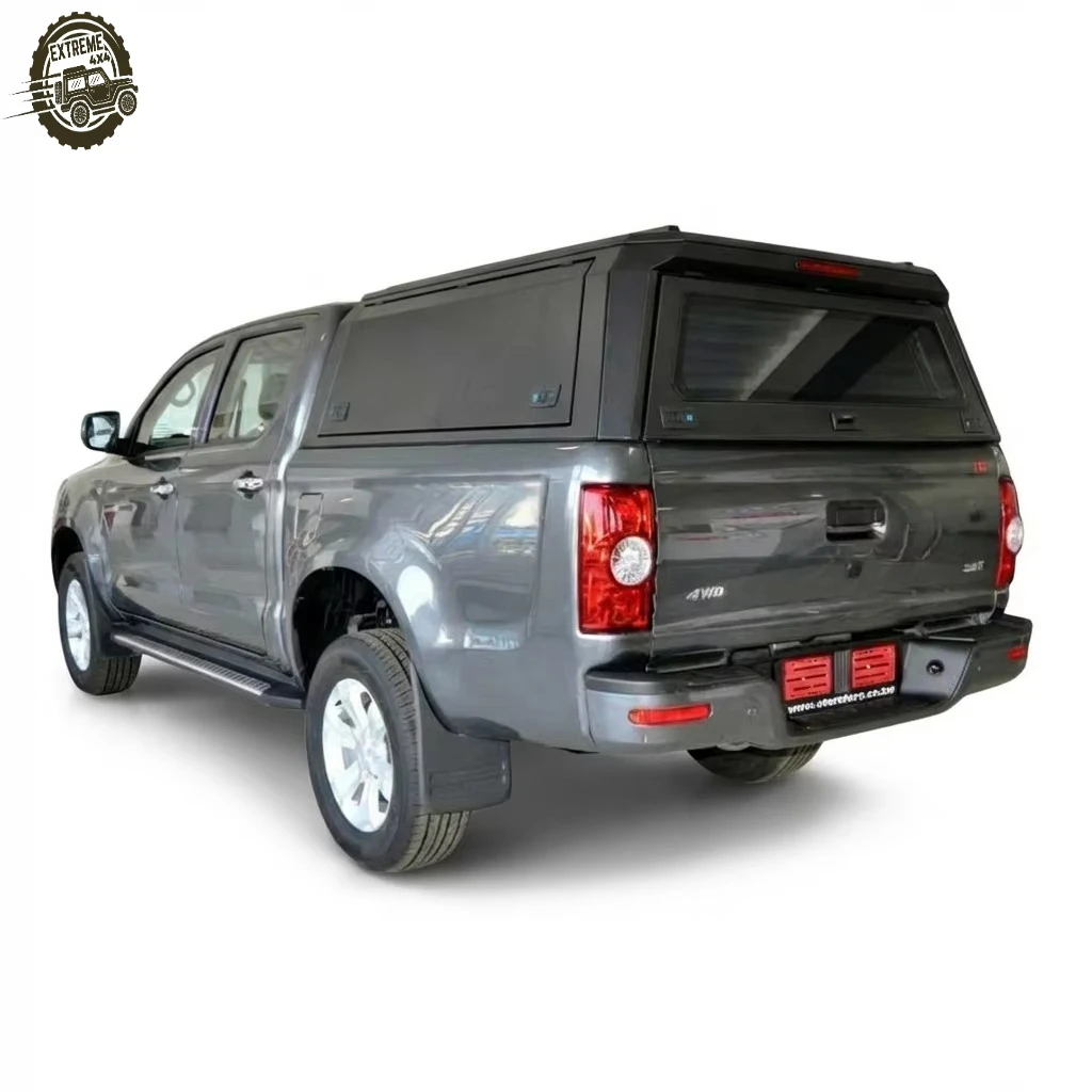 EXTREME Wholesale Instock Hardtop Black Canopy Aluminum Alloy Topper Camper Pickup 4x4 Pickup Truck Canopy for JAC T6/T8