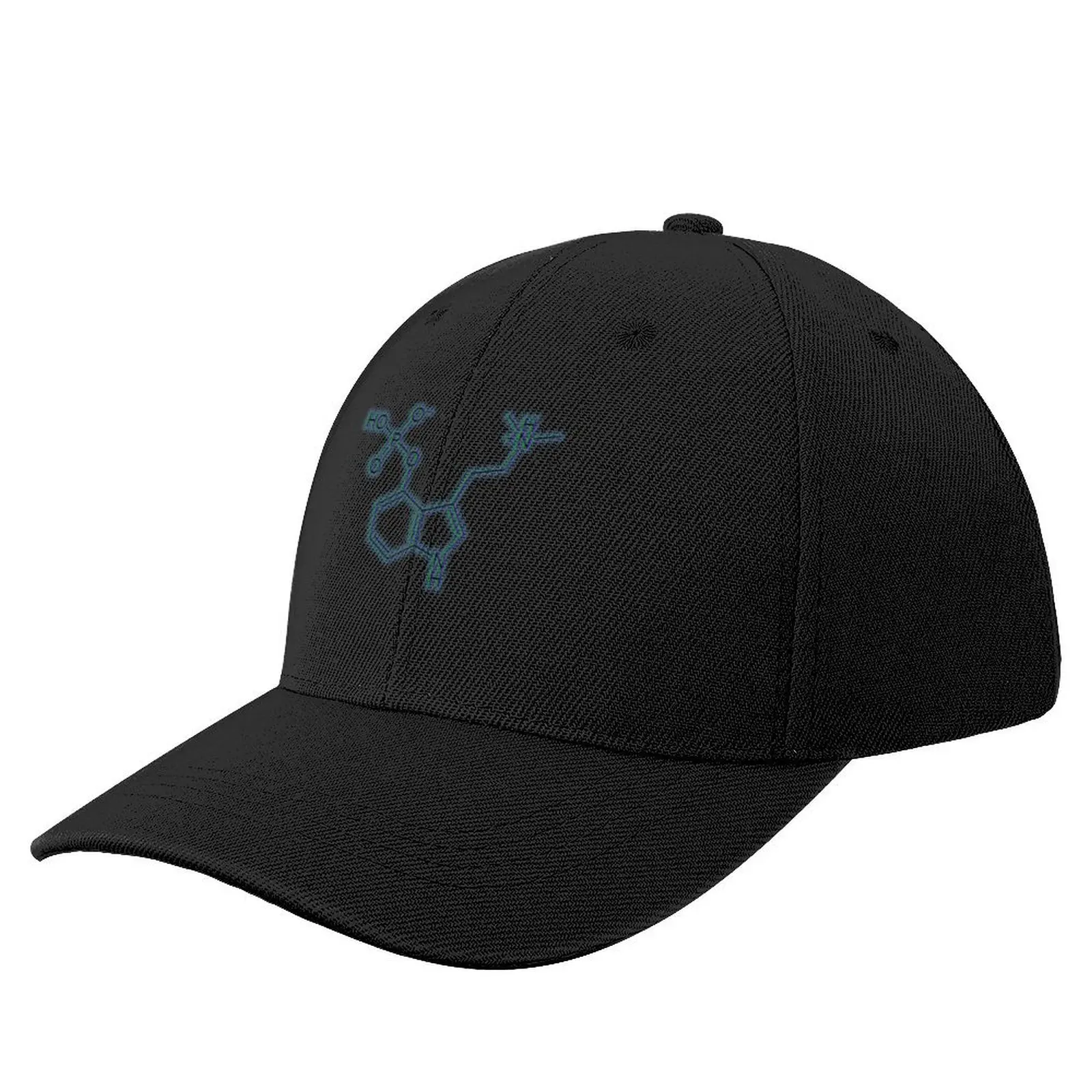 Psilocybin Molecule Trippy Glow Baseball Cap Luxury Man Hat Sunscreen Rugby Woman Hats Men's