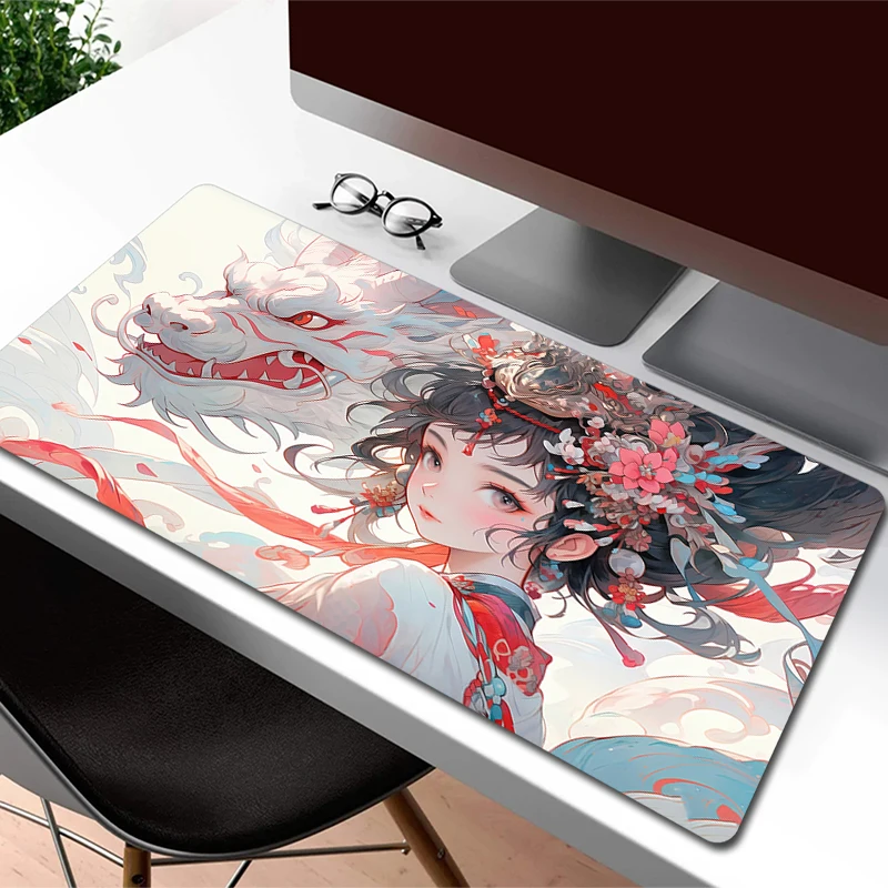 

Large Mouse Pad XXL Gamer Keyboard Mousepad Anime Rubber Mouse Mat Computer Keyboard Mat Game HD Print Accessories Table Mats