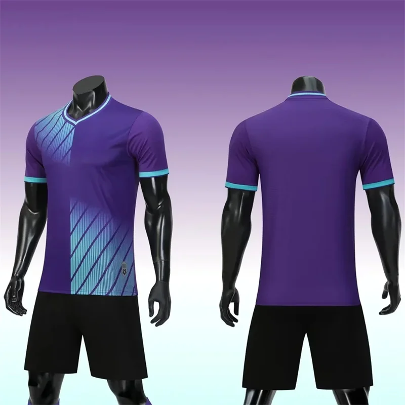 الجملة مخصص لكرة القدم جيرسي بارد الرجال فريق ارتداء قصيرة الأكمام مجموعة كرة القدم الموحدة