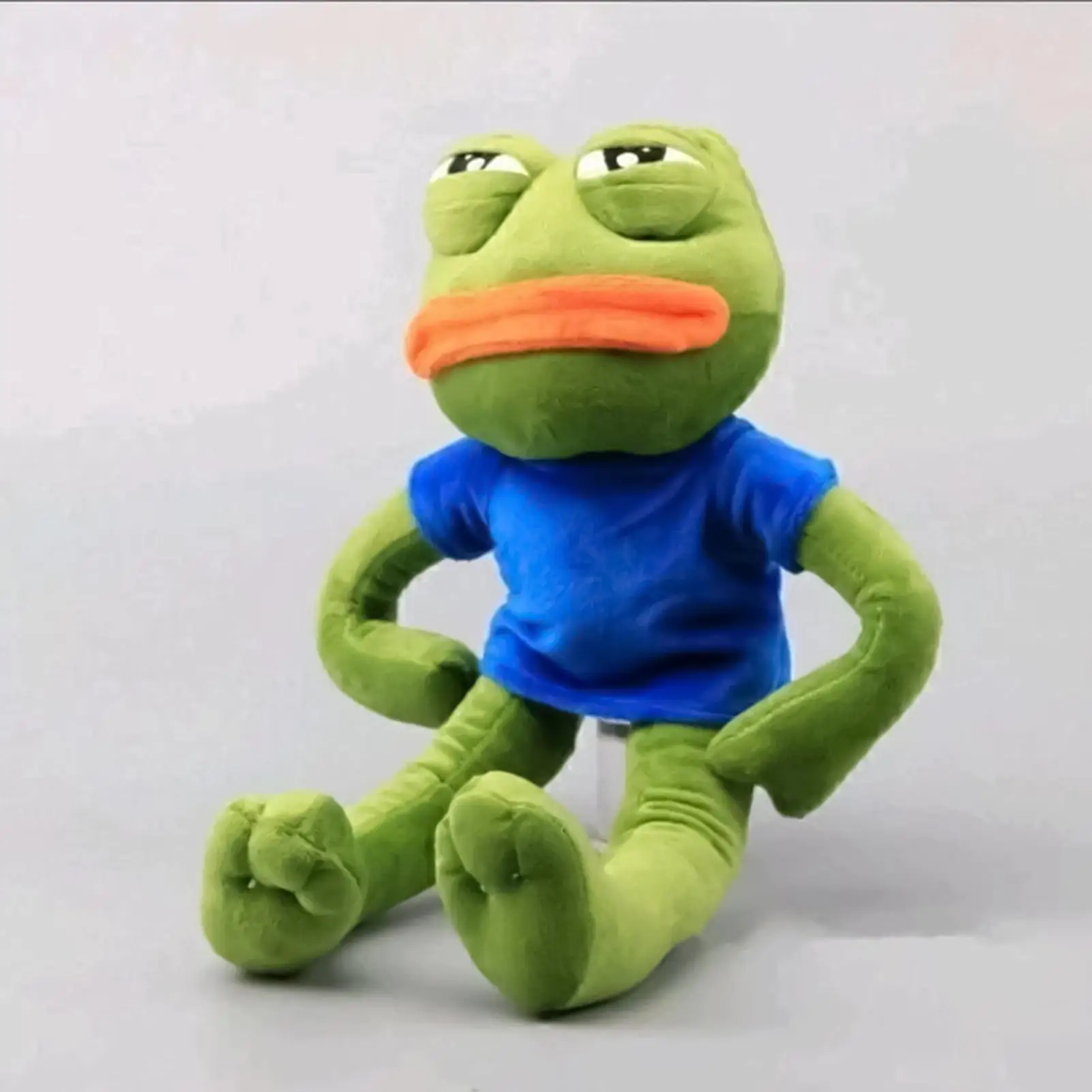 

Sad Frog Plush Frog Soft Toddler Anime Stuffed Sad Frog Doll Soft Collectible Cartoon Doll Indoor Decoration For Kids Boy Girl