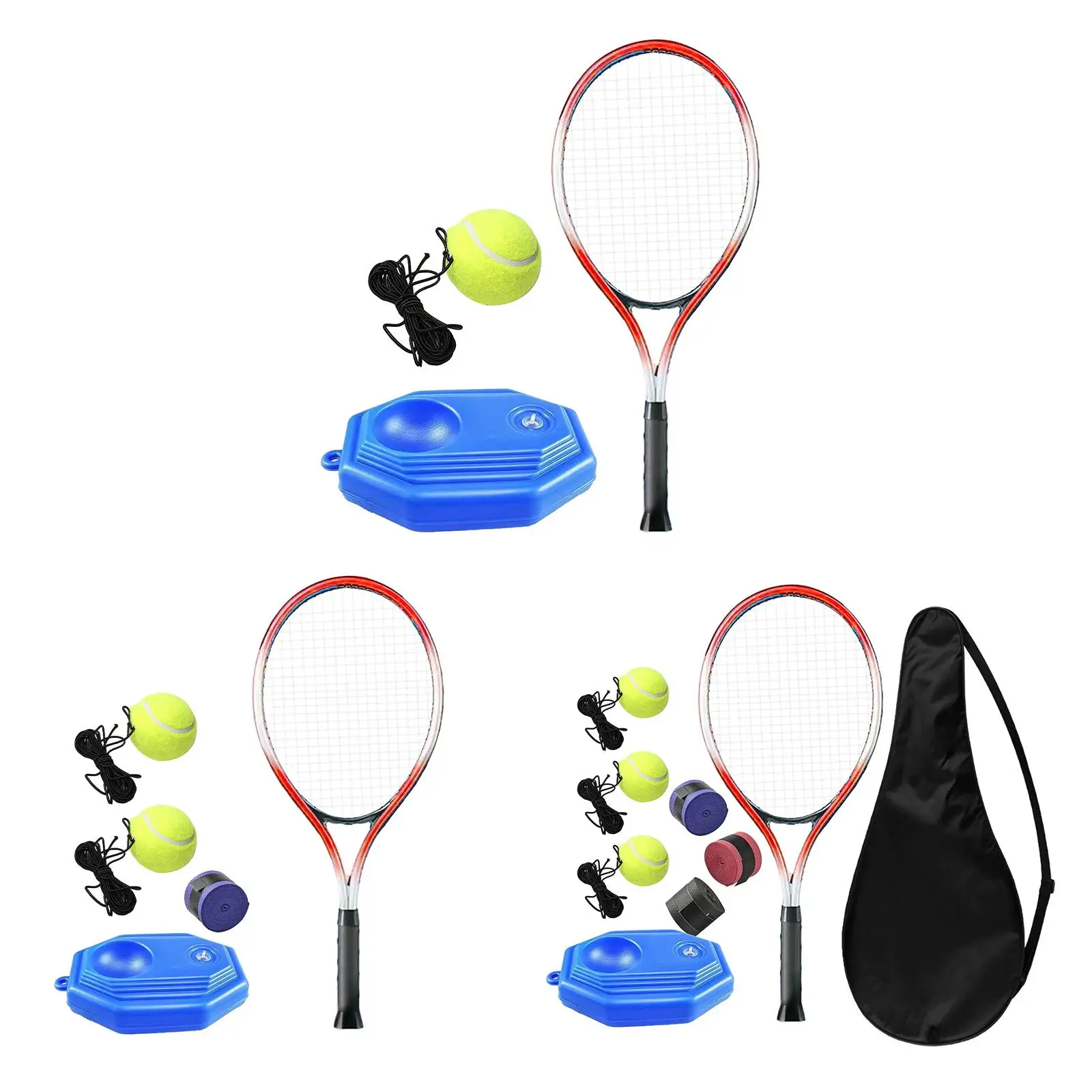 Balle de rebond pour entraînement de tennis, équipement pratique pour débutants, balle réfutée, entraînement de tennis, auto-pratique