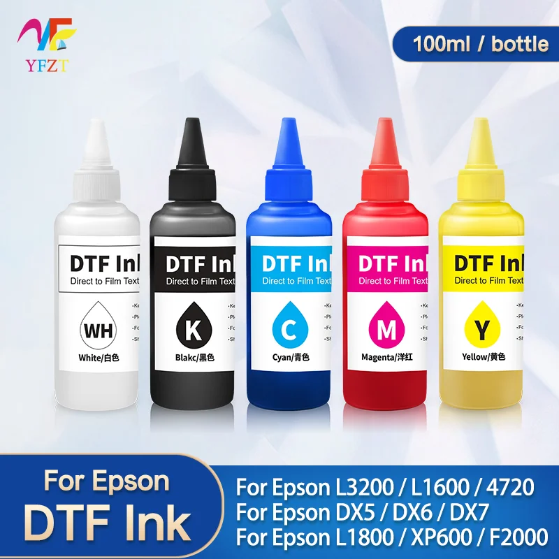 

100 мл чернила DTF, высококачественные чернила для Epson I3200 Xp600 L805 I1600 I4720 I5113 L1800, чернила для переноса пленки для всех принтеров Epson