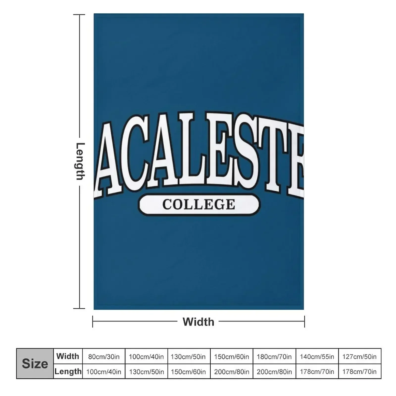 macalester college - serif font curved Throw Blanket Sofa Quilt Flannel Fabric Sofas Hairys Blankets