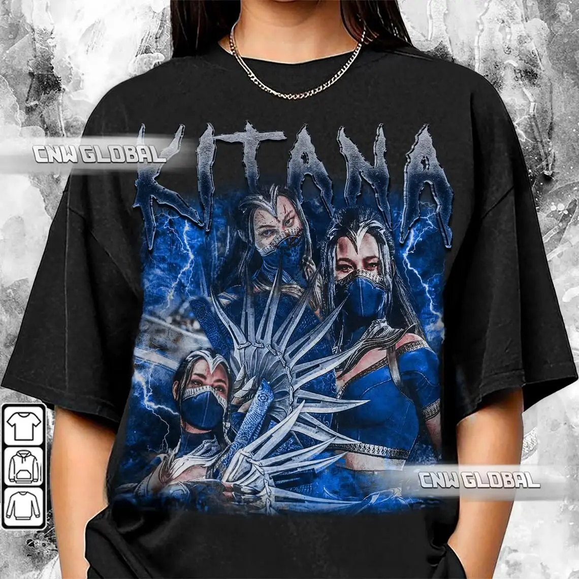 Kitana Mortal Kombat 1 90s Shirt Bootleg Movie Fighting Games Vintage Y2K Sweatshirt Retro Unisex Hoodie Gift For Fan 910F MLUD