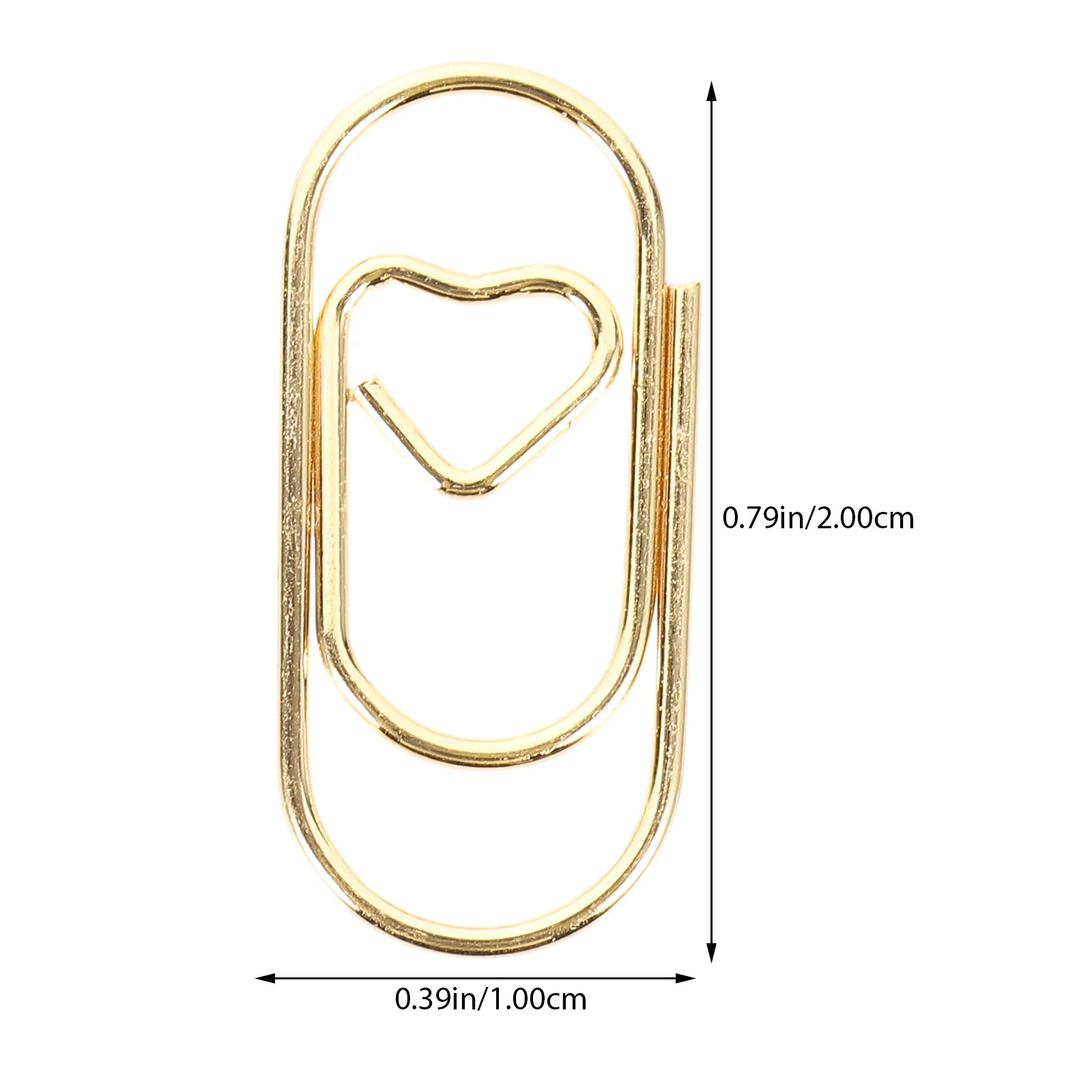 100 Pcs Paper Clip Multi-use Knitting Clips Office Document Decorative Paperclips Metal Exquisite Fixing