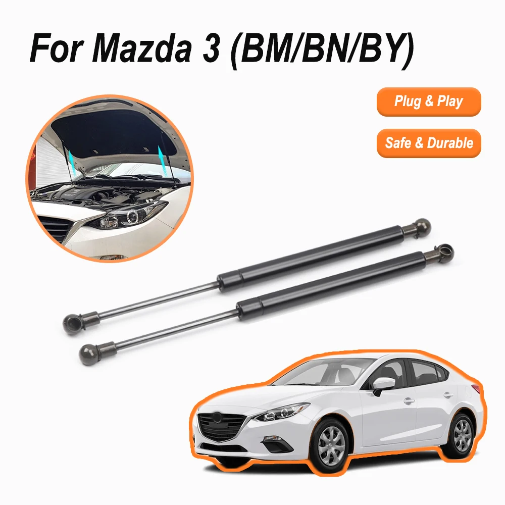 Hood Struts for Mazda 3 Axela BM BN BY 2013-2018 Front Engine Bonnet Gas Springs Shock Absorbers Lift Supports 2PCS