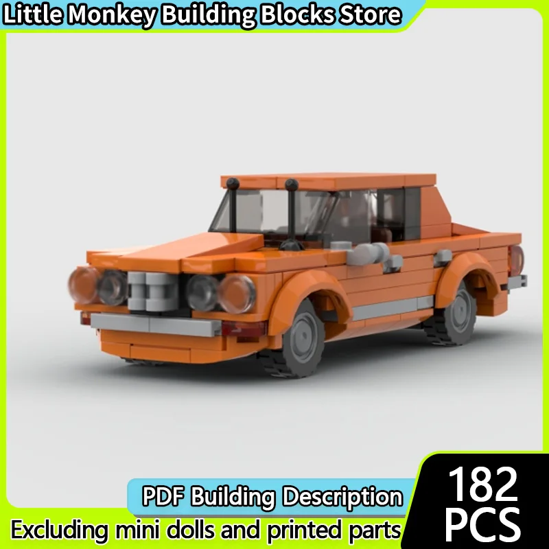 

Speed Racing Car Model MOC Building Bricks Retro Sports-Sedan Modular Technology Children Holiday Gifts Assemble Toys Suit