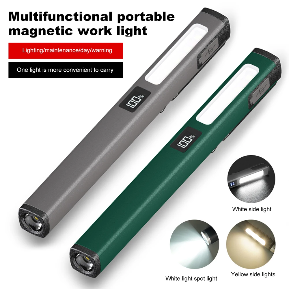 Mini lanterna de enfermagem LED + SMD com clipe de caneta Lanterna de inspeção de trabalho 120LM Caneta médica Lâmpada de pupila 400mAh para estudante de enfermagem