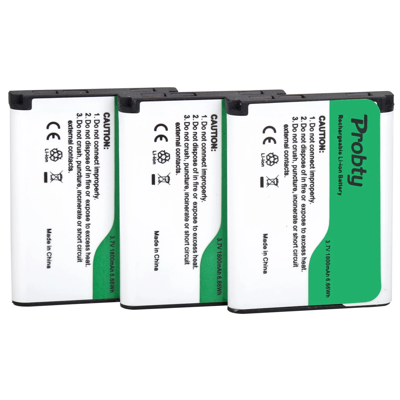 Probty Li-40B Li-42B EN-EL10 배터리 + Olympus Li 40B 42B, Nikon EN EL10, FinePix XP70 XP60 XP50 T550용 LCD 3 슬롯 충전기