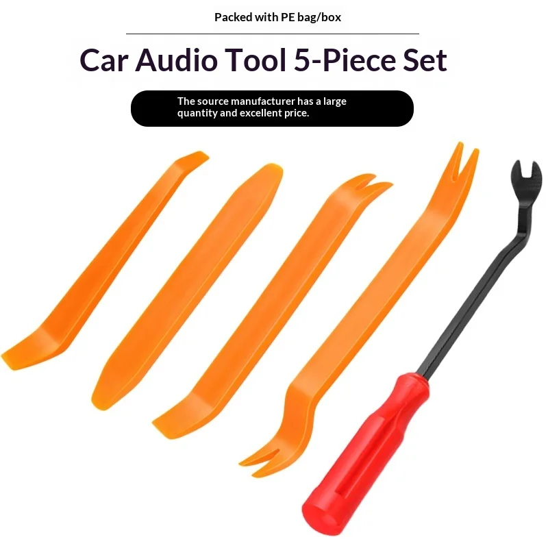 

Набор инструментов для разборки автомобильного радиоприемника из 4 предметов, инструмент для разборки дверного зажима приборной панели автомобиля, набор для разборки салона