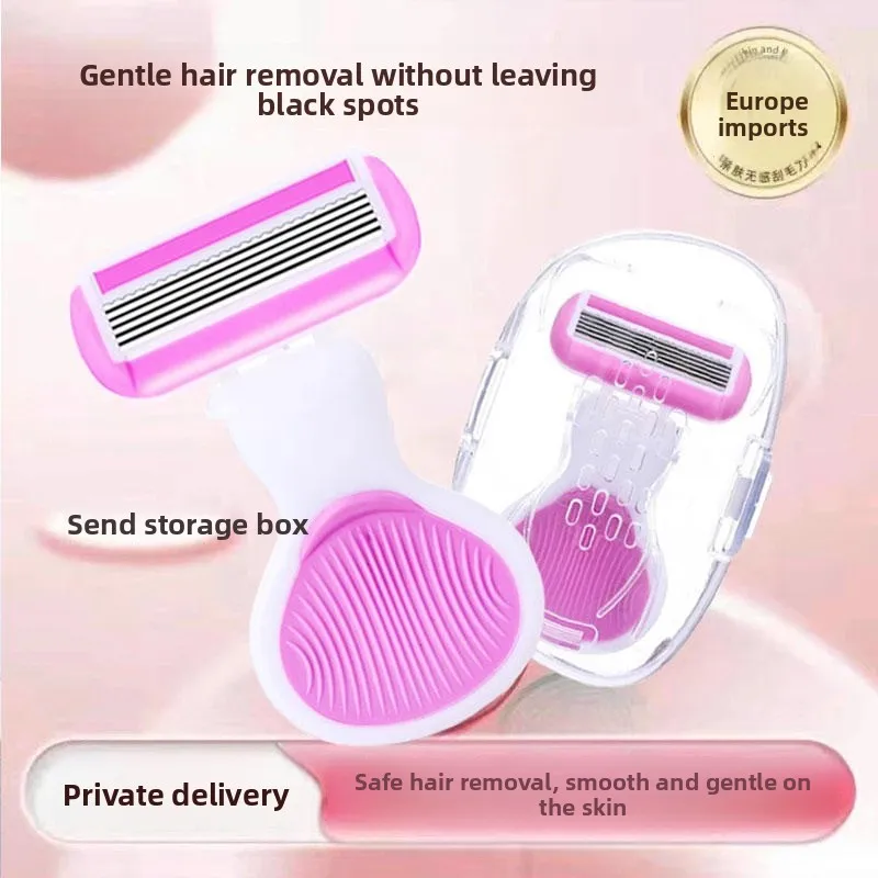 Shaving knife for women, armpit hair, hand and leg hair removal tool, intimate area, pubic hair trimming and hair removal razor