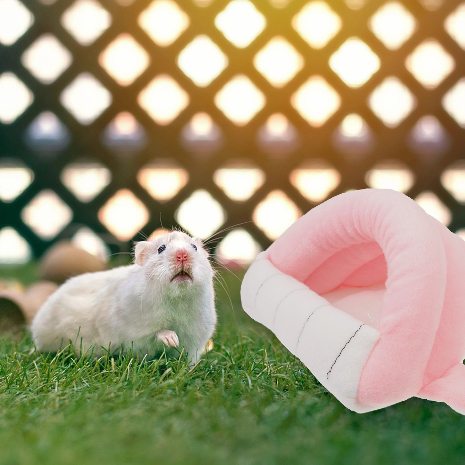 

Winter Hamster Nest Warm House Fabric Lovely Pet Cage Mini Resting Place Small Animals Durable Lightweight Easy Carry Suitable