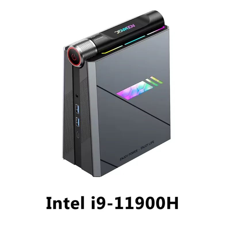 ACEMAGIC Mini PC Intel Core i9-11900H 4.9GHZ 16GB RAM + 512GB SSD Pequeno Portátil Escritório Entretenimento Jogos Preferido Windows11