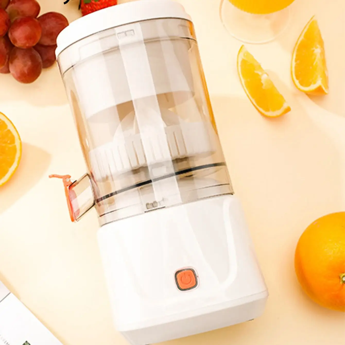 

Portable juicer, mixing cup, fruit processor, rechargeable, easy to operate, easy to clean, large caliber.