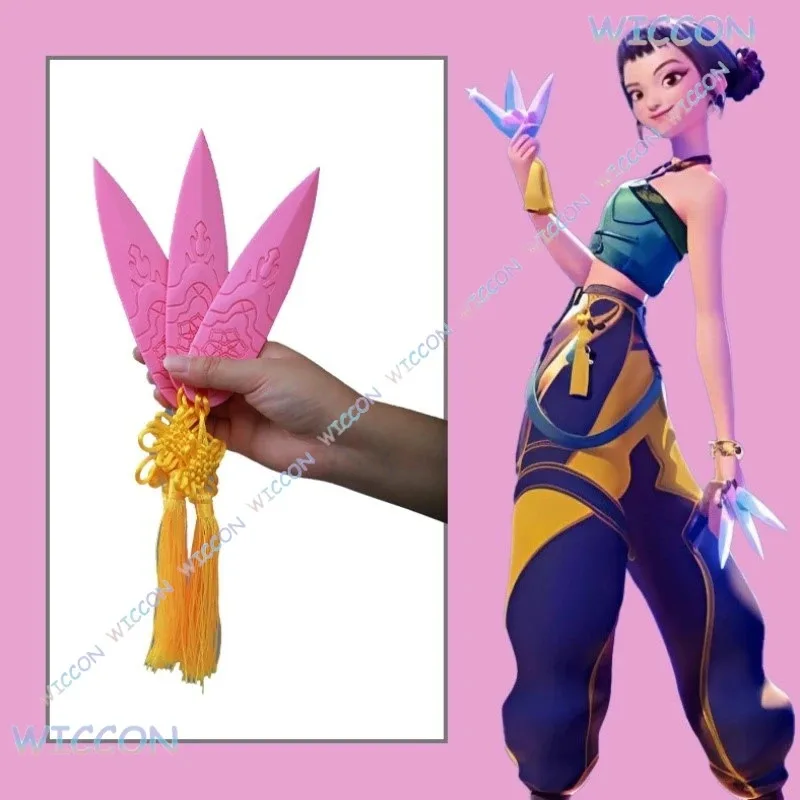 CyKpop デーモンハンターズ ゾーイ ピンク ダーツ コスプレ 武器小道具 ステージ パフォーマンス アクセサリー カスタム ゲーム キャラクター ハロウィン 3Dパンター