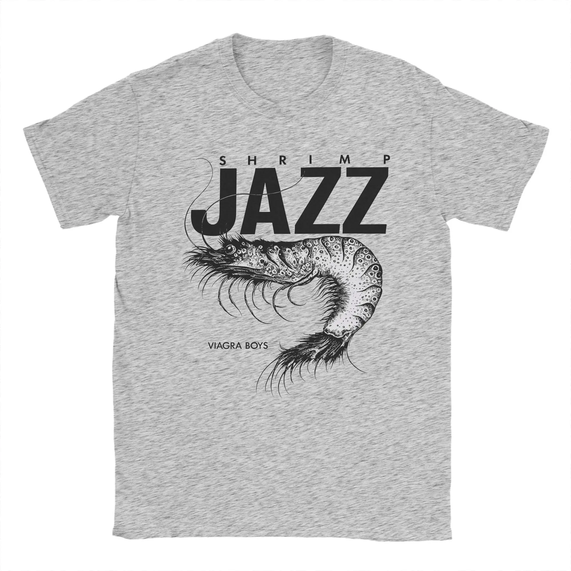 Camiseta Harajuku de verano rara Viagra Boys Band Sgap One Shrimp Jazz Hip Hop camisetas de algodón gran oferta transpirable de gran tamaño para hombres
