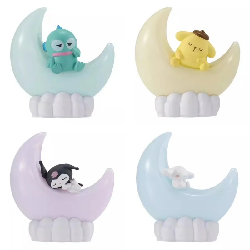 

Bandai Original 4Pcs Gashapon ライトマスコットSanrio Characters クロミ Toys For Kids Gift Collection Model Ornaments