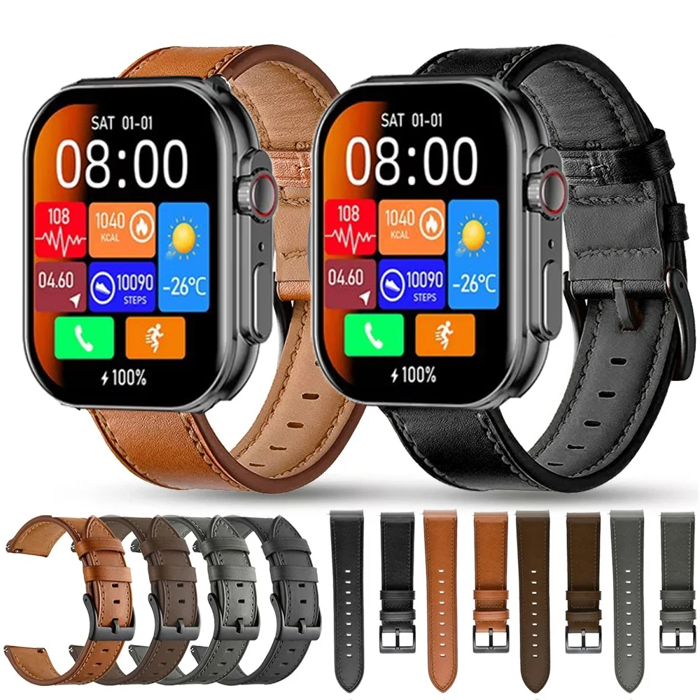 

Leather Strap Watchband for IMIKI SF1 Smart Wriststrap Quick Releas Bracelet for IMIKI SF1 Huawei Watch GT 5 46mm Accessories