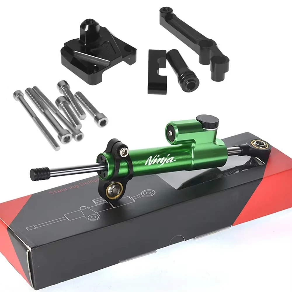 

Motorcycle Steering Stabilize Damper Bracket Mount CNC Motorbike For KAWASAKI NINJA250R EX250 EX 250 2008 2009 2010 2011 2012