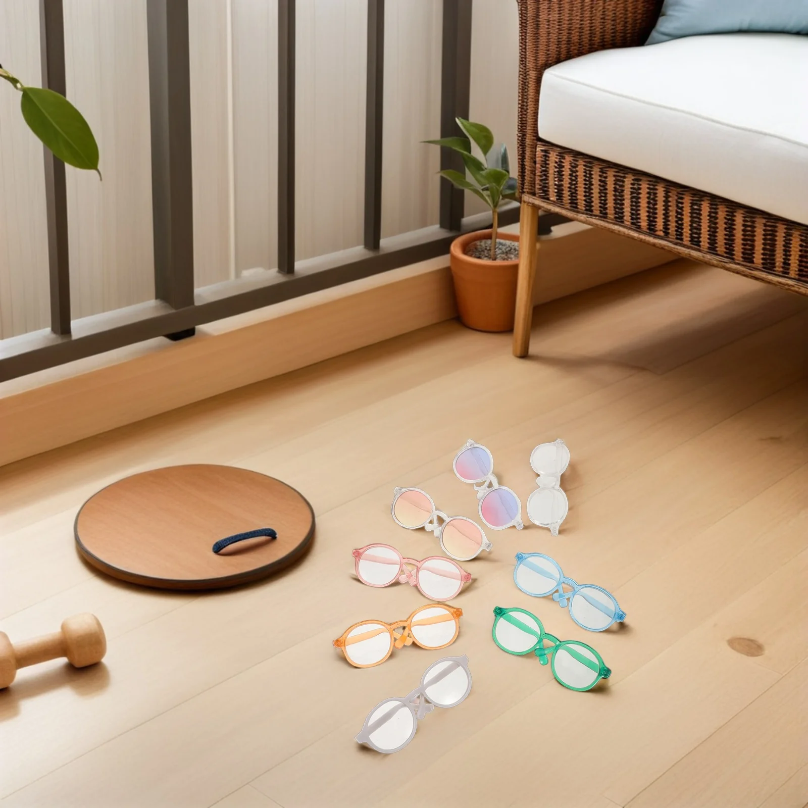 

8Pcs Pet Sunglasses Retro Round Mini Glasses for Small Dogs Cats Photo Props Costume Accessories Eyewear Pet Sunglasses Cute