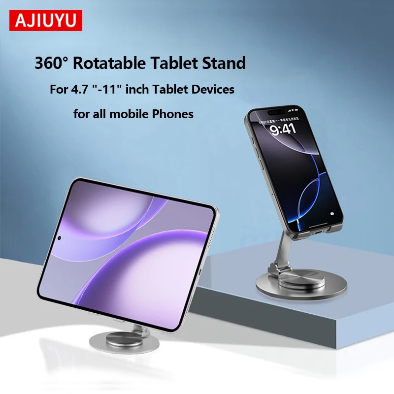 Tablet-Desktop-Metallhalter für OPPO Pad Mini 8.8, ZTE Nubia RedMagic Astra 9.06 Zoll, Xiaomi Poco Pad C1 9.7 Zoll, Mini 6 7 Tablet-Ständer