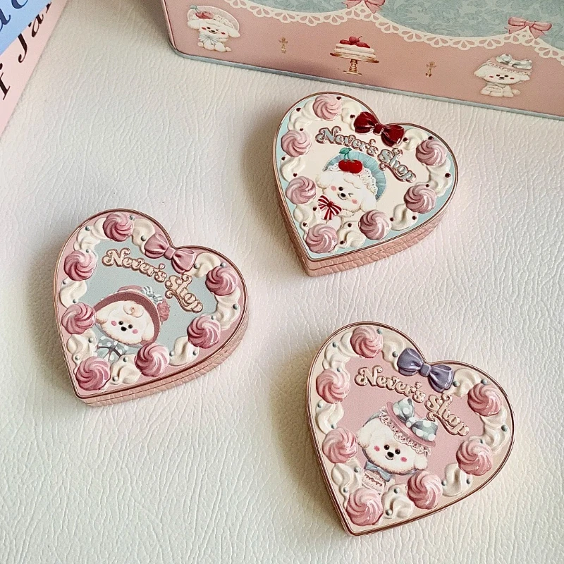 Flower Knows Never's Shop Collection Velvet Blush Cute Makeup Blushes Cruelty-Free Powder Blush Shape Face for a Matte Finish