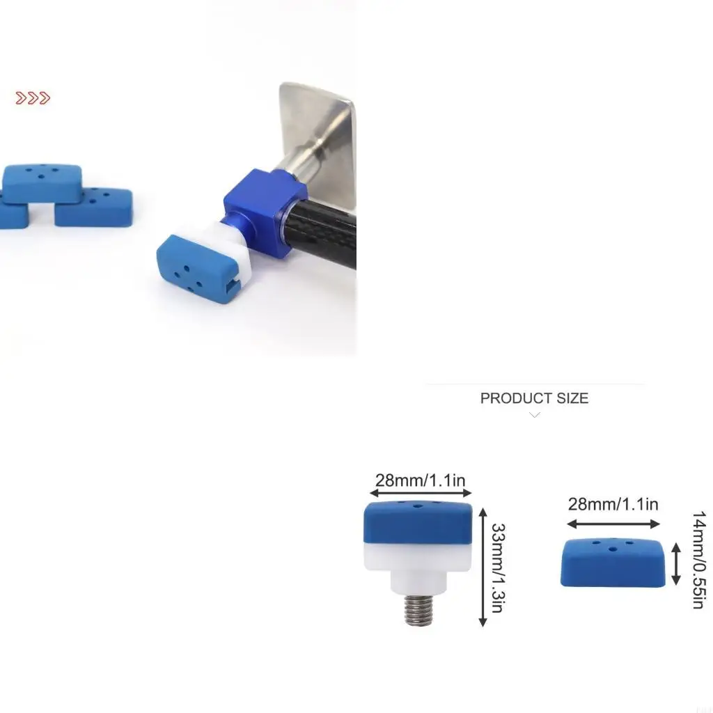 F1CF Interchangeable Leveling Tip  Set Soft Dents Repair Professional Crafting tool