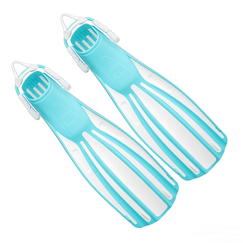 Open root flippers four-line King Kong TPR shoelaces diving frog shoes free diving lung big shoe belly long flippers deep diving